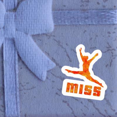 Miss Sticker Gymnastin Notebook Image