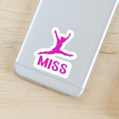 Miss Sticker Gymnastin Laptop Image