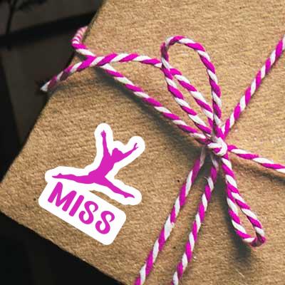 Miss Sticker Gymnastin Notebook Image