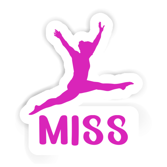 Miss Sticker Gymnastin Notebook Image