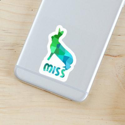 Sticker Hase Miss Laptop Image