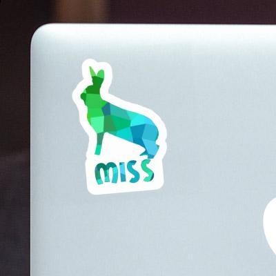 Sticker Hase Miss Image