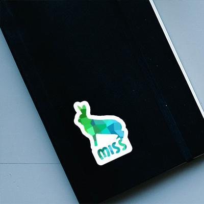 Sticker Hase Miss Notebook Image