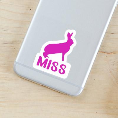 Sticker Miss Hase Notebook Image