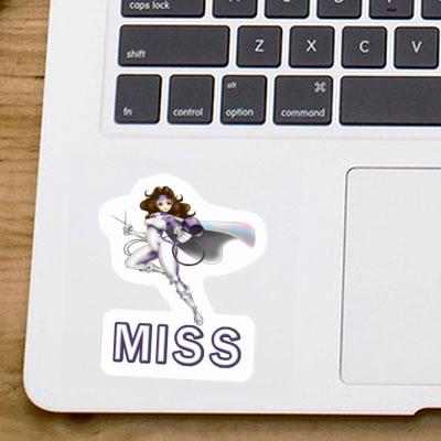 Sticker Miss Frisörin Notebook Image