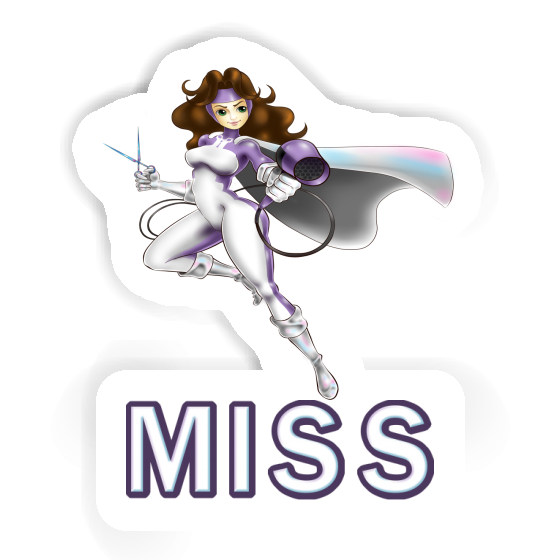 Sticker Miss Hairdresser Laptop Image