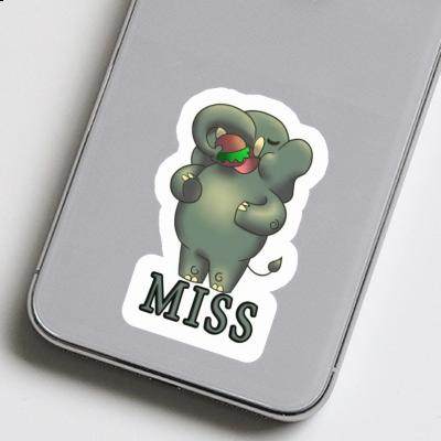 Sticker Elephant Miss Notebook Image