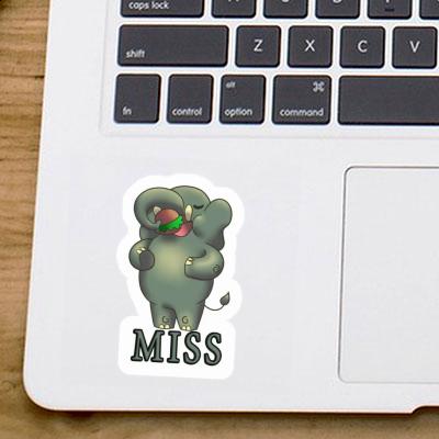 Sticker Elephant Miss Image