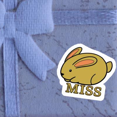 Lapin Autocollant Miss Notebook Image