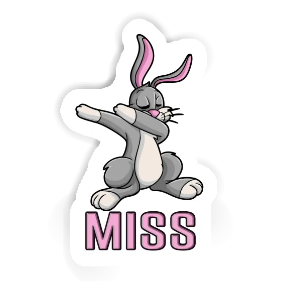 Aufkleber Hase Miss Laptop Image