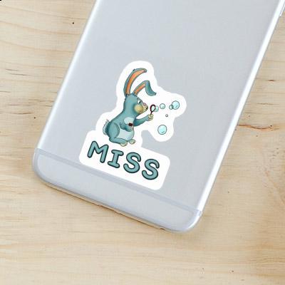 Lapin Autocollant Miss Notebook Image