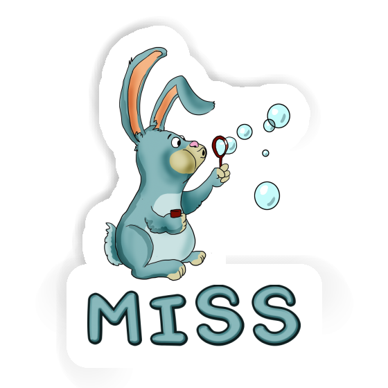 Miss Sticker Rabbit Notebook Image