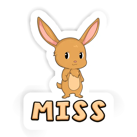 Sticker Miss Hare Notebook Image