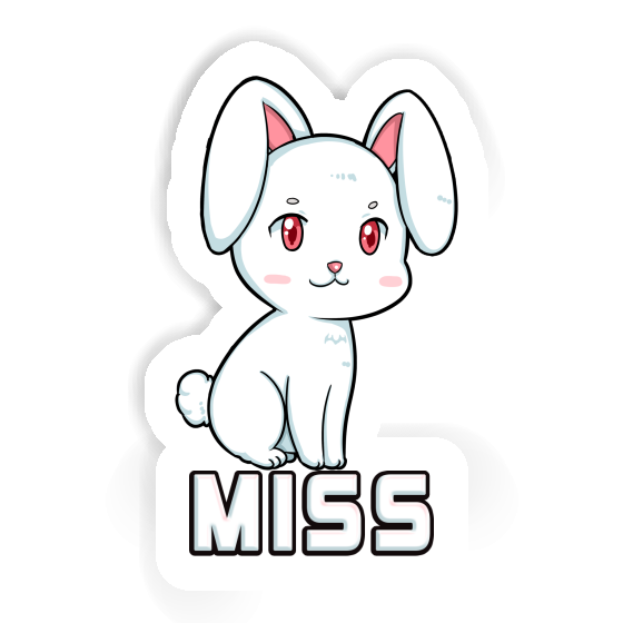 Aufkleber Hase Miss Laptop Image