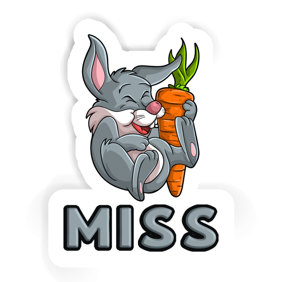 Autocollant Lapin Miss Image