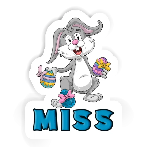 Sticker Miss Easter Bunny Laptop Image