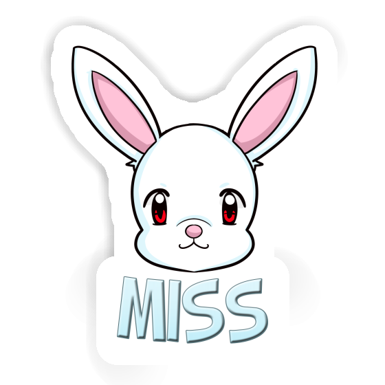 Sticker Hare Miss Notebook Image