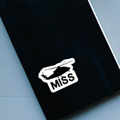 Sticker Miss Helicopter Notebook Image