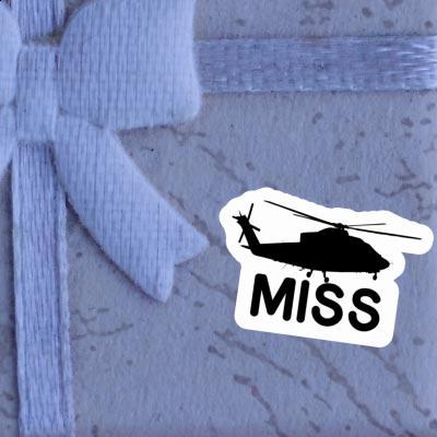 Sticker Miss Helikopter Notebook Image