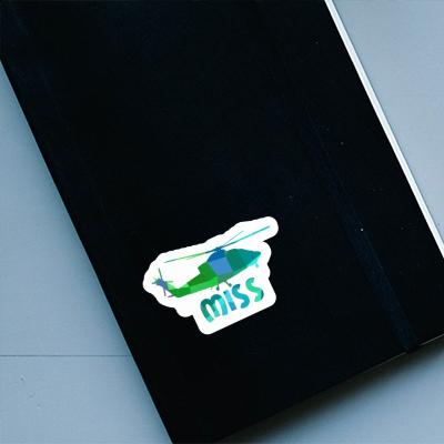 Miss Sticker Helicopter Notebook Image