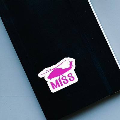 Miss Sticker Helicopter Notebook Image