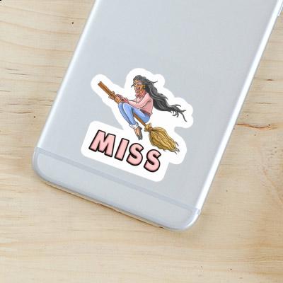 Sticker Witch Miss Laptop Image