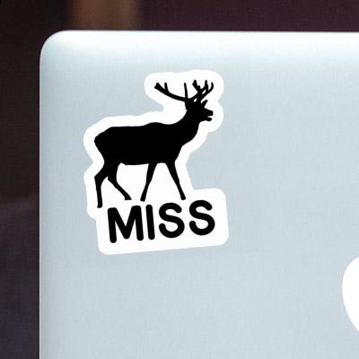 Sticker Deer Miss Laptop Image