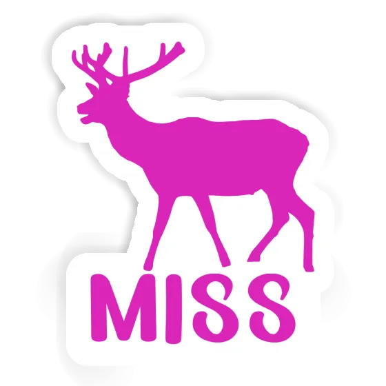 Autocollant Cerf Miss Gift package Image