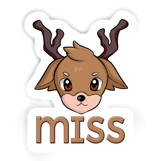 Sticker Miss Deer Image