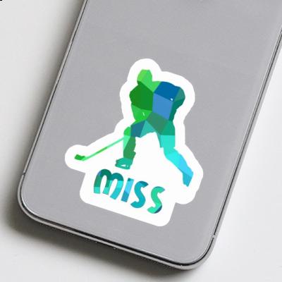 Sticker Miss Hockey Player Gift package Image