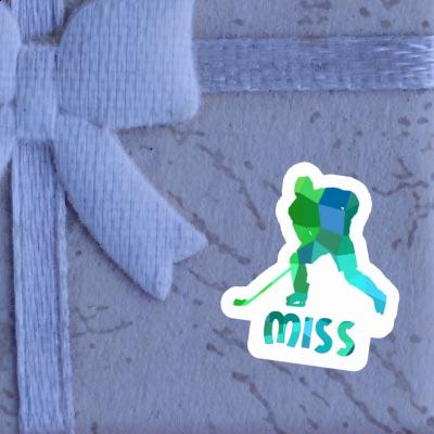 Eishockeyspieler Aufkleber Miss Gift package Image