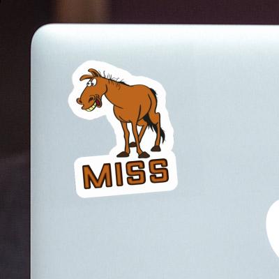 Sticker Miss Horse Notebook Image