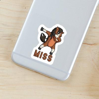 Sticker Miss Dabbing Horse Laptop Image