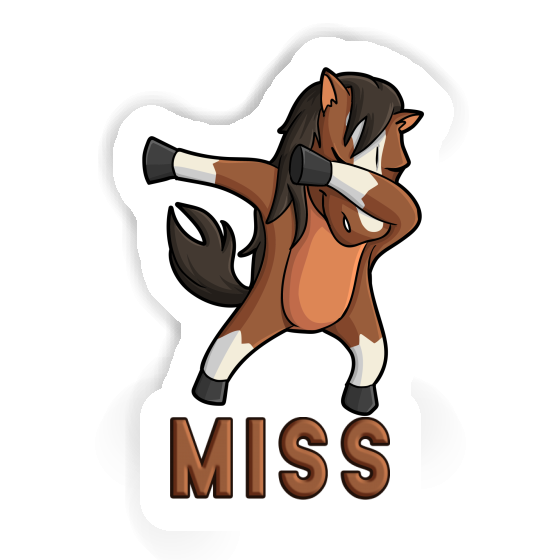 Sticker Miss Horse Laptop Image