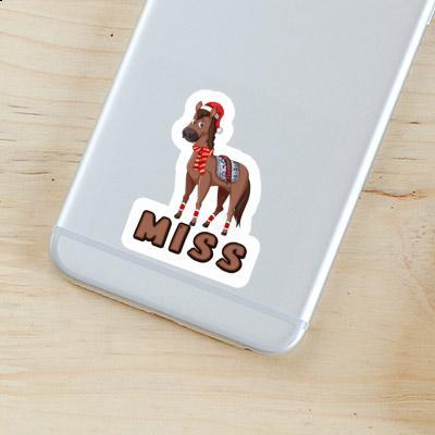 Christmas Horse Sticker Miss Gift package Image