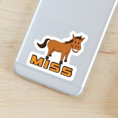 Sticker Miss Grinning Horse Image