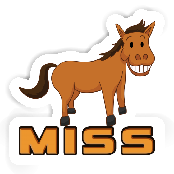 Sticker Miss Grinning Horse Gift package Image