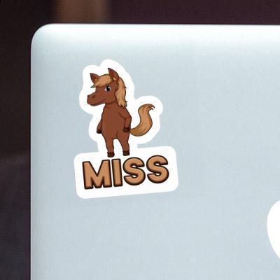 Sticker Horse Miss Laptop Image