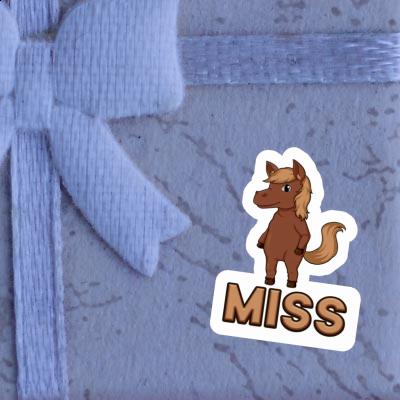 Sticker Horse Miss Laptop Image