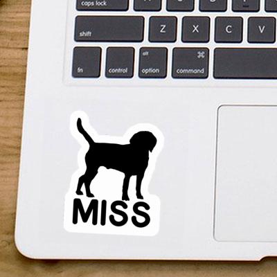 Sticker Hund Miss Laptop Image