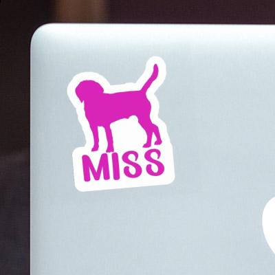 Chien Autocollant Miss Notebook Image