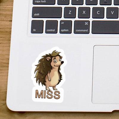 Hedgehog Sticker Miss Laptop Image