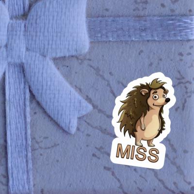 Hedgehog Sticker Miss Image