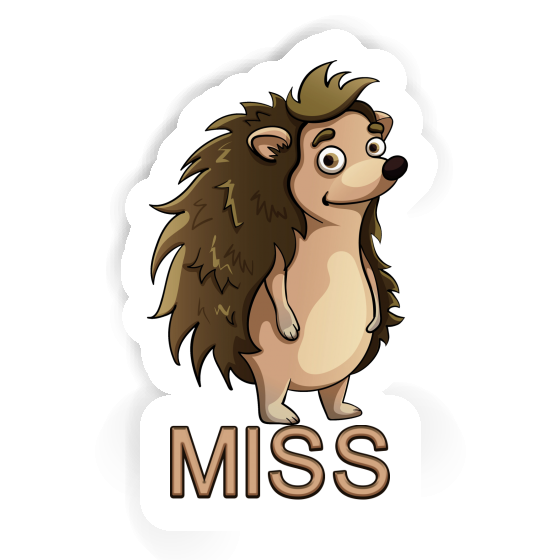 Miss Sticker Hedgehog Notebook Image