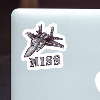 Avion Autocollant Miss Laptop Image