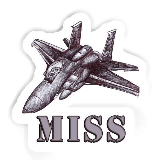 Sticker Airplane Miss Notebook Image