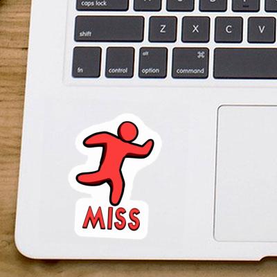 Sticker Läufer Miss Laptop Image