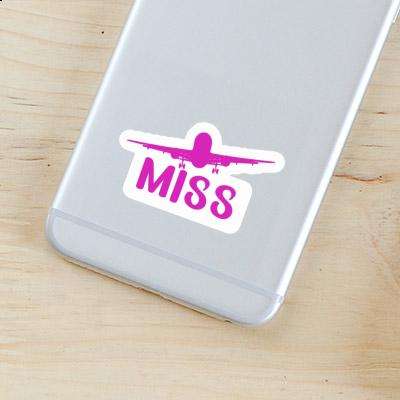 Sticker Airplane Miss Gift package Image