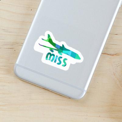 Sticker Jumbo-Jet Miss Notebook Image