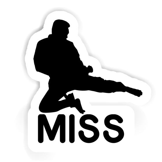 Karateka Sticker Miss Laptop Image